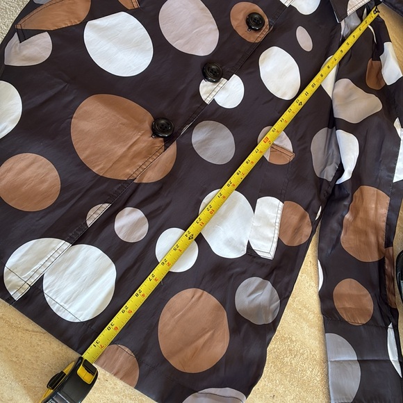 MYCRA PAC Polka Dot Rain Jacket, Black, Grey & Tan. Matching pouch/strap 6/8 EUC - Picture 15 of 17